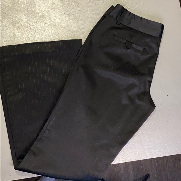 Silk Black/Silver Pinstripe Pant - Picture 2 of 5
